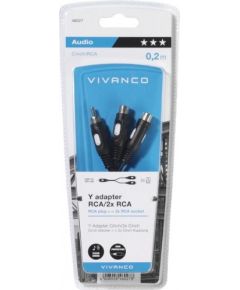 Vivanco cable 1xRCA - 2xRCA 0.2m (46027)