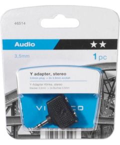 Адаптер Vivanco 3,5мм - 2x3,5мм Audio (46514)
