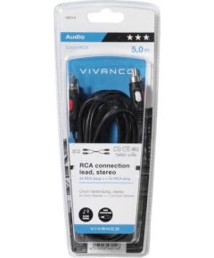 Vivanco cable 2xRCA - 2xRCA 5m (46014)