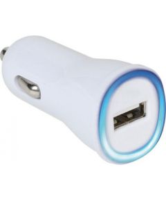 Vivanco auto lādētājs USB 2.1A, balts (36257)