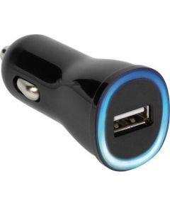 Vivanco auto lādētājs USB 2.1A, melns (36256)