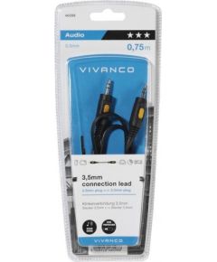 Vivanco cable 3.5mm - 3.5mm 0.75m (46098)