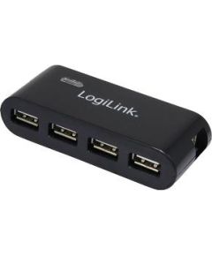LOGILINK - 4-port hub USB.2.0 with power supply (black)