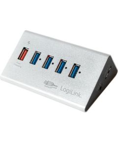 LOGILINK - USB 3.0 High Speed Hub 4-Port + 1x Fast Charging Port