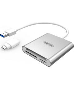 Unitek USB3.0 to Multi-In-One Aluminium Card Reader (With USB Type-C Adaptor)
