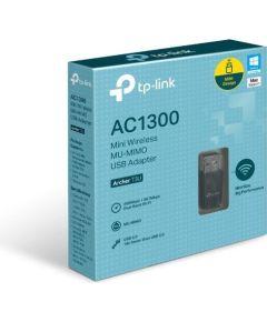 TP-LINK MU-MIMO USB 3.0 Adapter Archer T3U 2.4GHz/5GHz, 802.11ac, Internal antenna