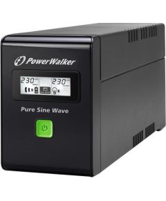 Power Walker UPS Line-Interactive 800VA 2x PL 230V, PURE SINE, RJ11/RJ45,USB,LCD