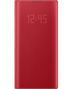 Samsung Galaxy Note 10 LED View Case Red Oriģinālie maciņi