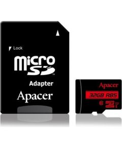 Apacer memory card Micro SDHC 32GB Class 10 UHS-I (up to 85MB/s) +adapter