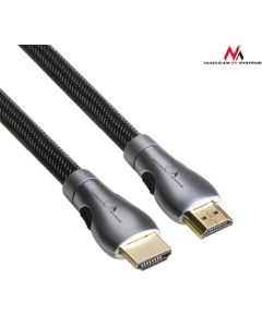 Maclean MCTV-705 Cable Lead HDMI-HDMI 3m v2.0 30AWG 4K 60Hz metal tip