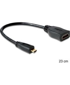 Delock Cable High Speed HDMI with Ethernet - HDMI micro D male > HDMI A female