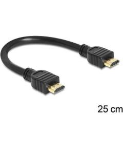 Delock HDMI V1.4 Ethernet Cable 0.25m male / male