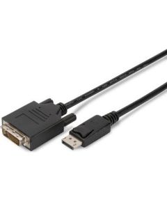 Assmann Cable Displayport w/interlock 1080p 60Hz FHD Type DP/DVI-D (24+1) M/M black 2m