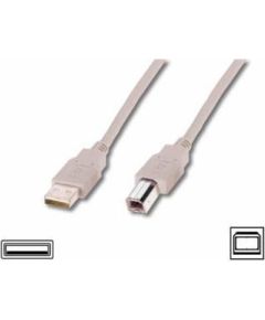 Assmann Cable USB2,0 A m / B m dl.1,8m - beige
