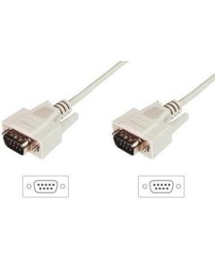 ASSMANN RS232 Connection Cable DSUB9 M (plug)/DSUB9 M (plug) 2m beige