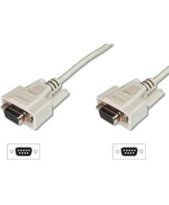 ASSMANN RS232 Connection Cable DSUB9 F (jack)/DSUB9 F (jack) 3m beige