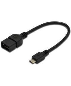 ASSMANN USB2.0 HighSpeed OTG Adapter Cable microUSB B M(plug)/USB A F(jack)0,2m