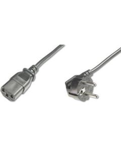 ASSMANN Power cord Schucko angled/IEC C13 M/F 0,75m