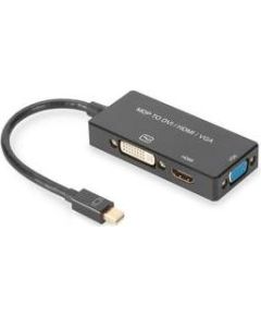 ASSMANN Mini DisplayPort 1in3 HDMI, DVI and VGA converter cable