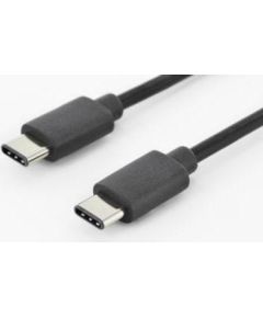 ASSMANN USB 3.0 SuperSpeed Connection Cable USB C M (plug)/USB C M (plug) 1m bla