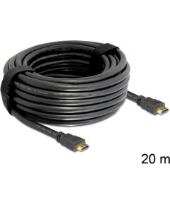 Delock Cable High Speed HDMI with Ethernet - HDMI A male > HDMI A male 20 m