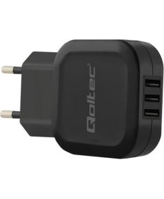 Qoltec AC adapter | 17W | 5V | 3.4A | 3xUSB