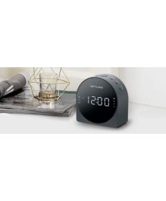 Muse Dual Alarm Clock radio PLL M-185CR AUX in,