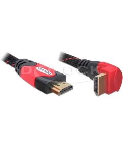 Delock Cable High Speed HDMI with Ethernet HDMI A male > HDMI A male angled 3m