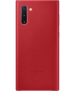 Samsung Galaxy Note 10 Leather Cover Red