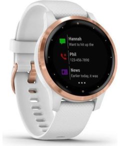 Garmin vivoactive 4S, белый/розовое золото