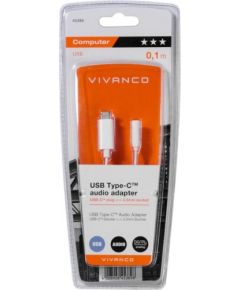 Vivanco adapteris USB-C - 3,5mm audio 10cm (45389)