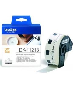 BROTHER DK11218 1"ROUND PAPER LABELS