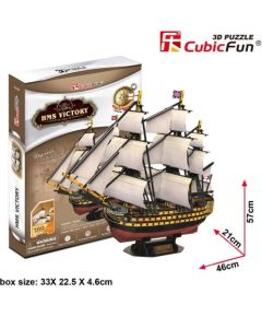 Cubic Fun CubicFun 3D puzle kuģis HMS Victory