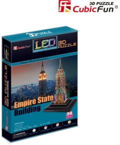 Cubic Fun CubicFun LED 3D puzle Ņujorkas debesskrāpis "Empire State Building"