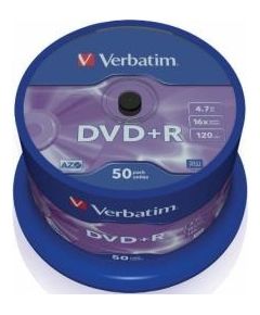 Matricas DVD+R AZO Verbatim 4.7GB 16x 50 Pack Spindle