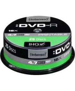DVD-R Intenso [ cake box 25|4.7GB|16x| do nadruku | Extra Fine Matt | Fullface]
