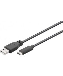 Goobay USB 2.0 cable 1,8 m, Black, USB 2.0 male (type A), USB-C male