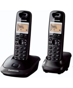 Panasonic Cordless KX-TG2512FXT Black, Caller ID, Wireless connection, Phonebook capacity 50 entries, Conference call, Built-in display, Speakerphone