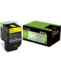 Toner Lexmark 802Y yellow | return | 1000 pgs | CX310dn / CX310n / CX410de