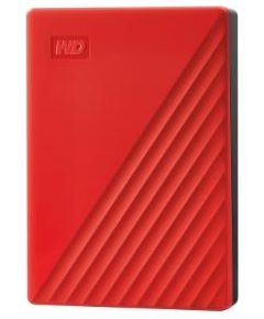 External HDD WD My Passport 2.5'' 4TB USB 3.2 Red