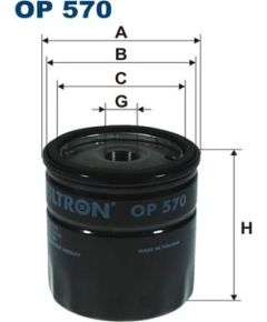 Filtron Eļļas filtrs OP570