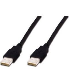 ASSMANN USB 2.0 HighSpeed Connection Cable USB A M (plug)/USB A M (plug) 3m blak