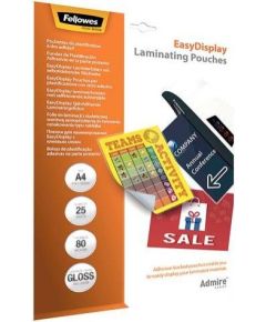 LAMINATOR POUCH EASYDISPLAY/A4 80 25PCS 5601703 FELLOWES