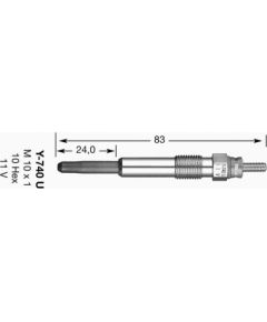 4818 KVĒLSVECE NGK D-Power 22 Y-740U
