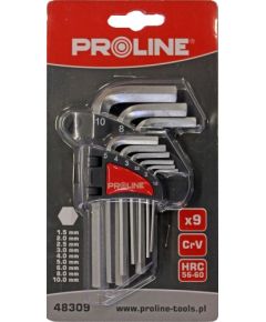 Seškanšu atslēgu kompl. Proline 9gb 1.5-10mm