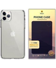 Mocco Original Clear Case 2mm Aizmugurējais Silikona Apvalks Priekš Apple iPhone 11 Pro Max Caurspīdīgs (EU Blister)