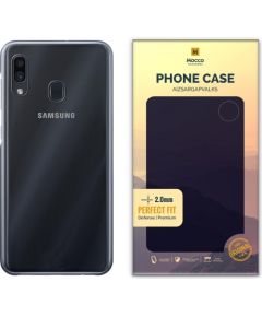 Mocco Original Clear Case 2mm Aizmugurējais Silikona Apvalks Priekš Samsung A305 Galaxy A30 Caurspīdīgs (EU Blister)