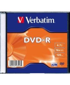 Matricas DVD-R AZO Verbatim 4.7GB 16x, 20 Pack Slim