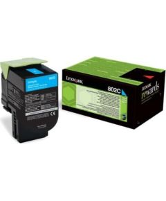 Toner Lexmark 802C cyan | return | 1000 pgs| CX310dn / CX310n / CX410de / CX410d