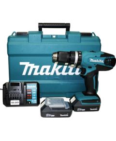 Makita HP457DWE 18V Li-Ion 2 x 1.1Ah Triecienurbjmašīna ar lādētāju un bateriju